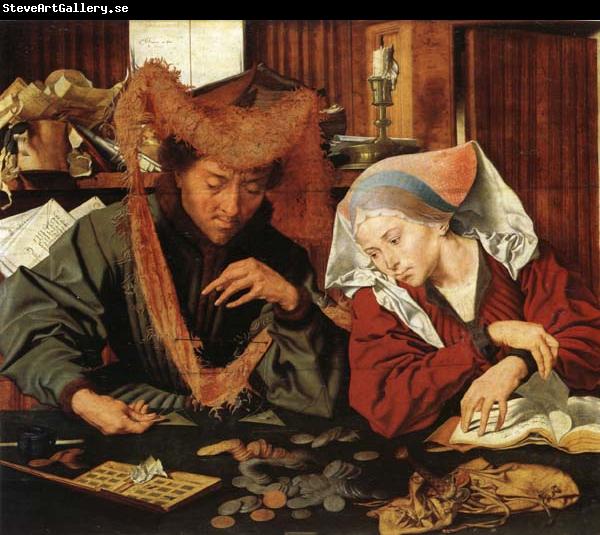 Marinus van Reymerswaele The Moneychanger and His Wife